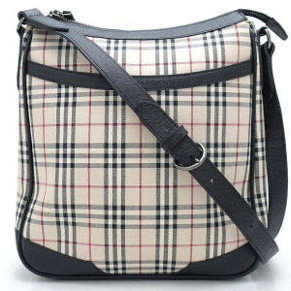 BURBERRY Shoulder bag Nova check canvas leather beige black - Picture 8 of 8